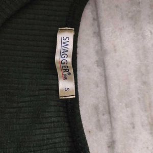 Olive Green Twist-Front Tank