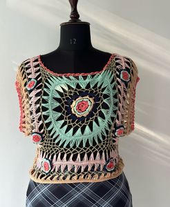 Crochet Flower Top