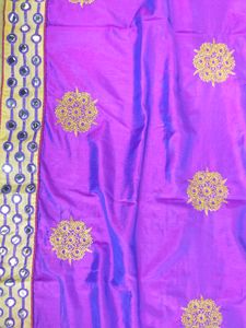 Halfandhalf Purple 🟣 Saree With Blouse