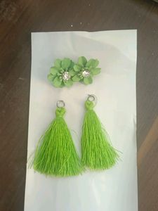 Earrings With Feather