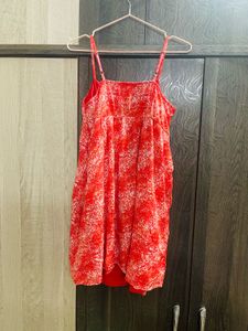 Red Print Sundress
