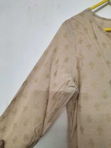 Elegant Beige Ethnic Kurta