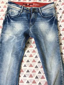 Zedd original blue washed boot cut jeans pants