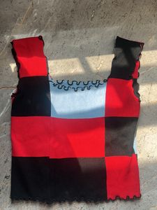 Patchwork Knit Tank Top