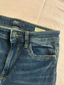 ONLY Navy Blue Skinny Fit Jeans