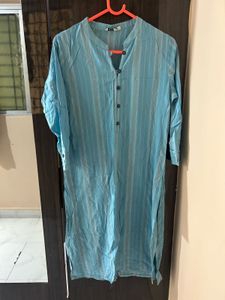 Blue Striped Tunic Top