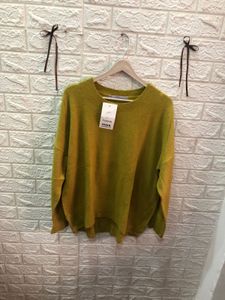 Fusion Max Yellow Knit Sweater