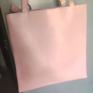 PINK HANDBAG/TOTE BAG//
