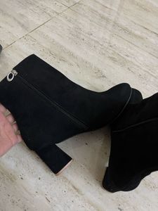 Black Suede Ankle Boots