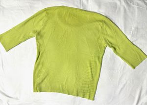 Green Ribbed Top