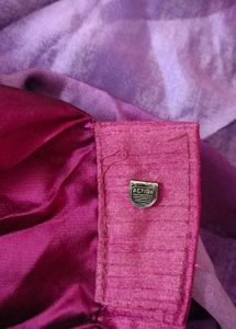 Elegant Pink and Purple Saree