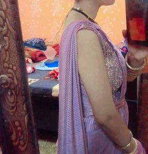 Beautiful Readymade Saree With Steached Blouse