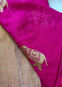 💞Hot Pink Saree💞