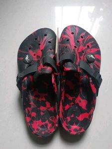 Branded Red Black Crocs