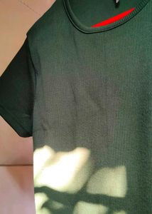 Olive Green Crop Top