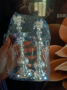 Sliver Diyas Pooja Weight 133.500 Approx