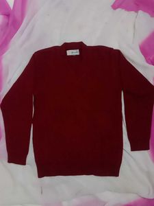 Burgundy Knit Pullover