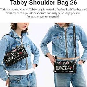 COACH TABBY SHOULDER BAG 26 SKETCH PRINT* WD BOX