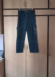 Denim Cargo Jeans