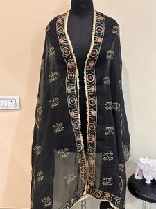 Embroidered Peacock Dupatta