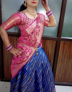 South Indian Silk Pattu Lehenga