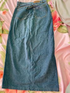 Long Denim Skirt