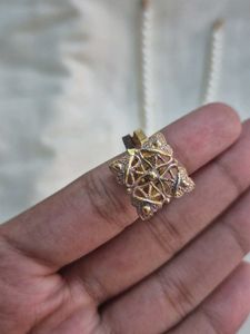 Combo: Gold Chain With One Ring And 3 Earings