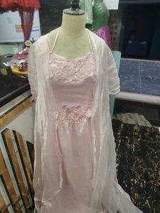 Pink Embellished Ethnic Gown