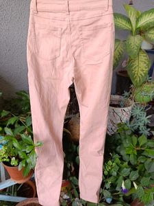 Peach Denim Jeans