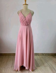 Elegant Pink Maxi Dress
