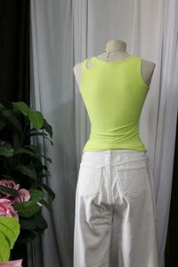 Neon Cutout Tank Top