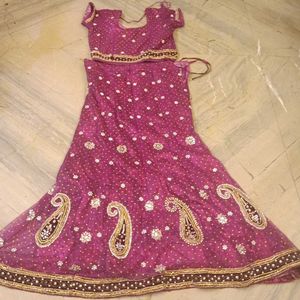 Lehenga Choli With Out Dupatta Fabric Net