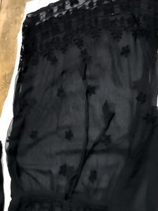 Georgette Black Kurti 🖤