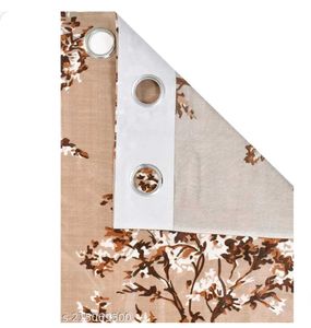 6ft Curtains Brown