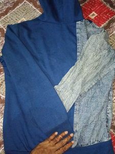 Unique Two-Tone Hoodie