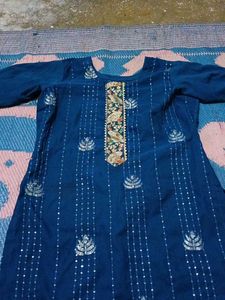 kurta set with paint
