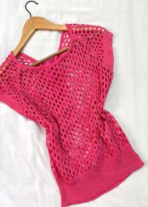 Pinterest Pink Bow Knit Top D