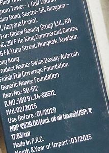 Swiss Beauty Makeup Foundation &amp;eyeshadow palette