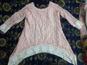 Pink Embroidered Tunic
