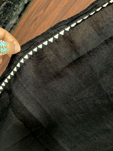 W Black solid Dupatta