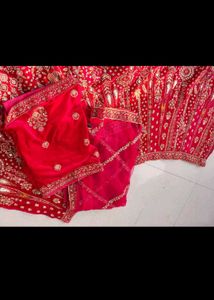Elegant Red Velvet Lehenga