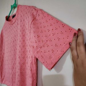 Eyelet Crop Top