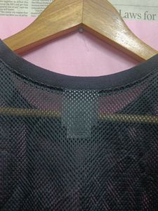 Black Mesh T-Shirt