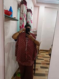 Classy Sassy Doted Print Top💞 | L Size
