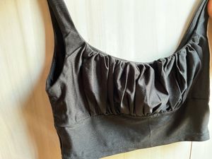 Shein ruched cami black top