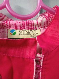 Embroidered Pink Tunic