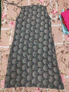 Black Coler Knee Length Top