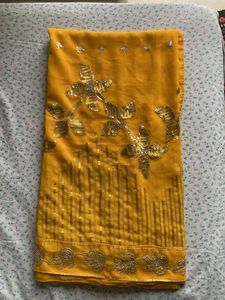 Elegant Yellow Saree