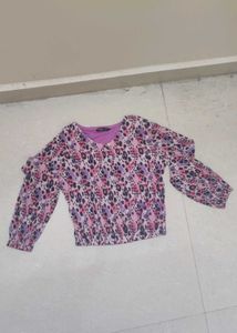 Sheer Leopard Print Blouse