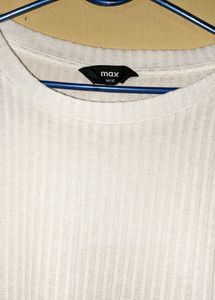 Ribbed Pinteresty White Top